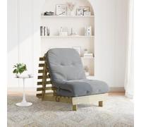 LoogCape Folding Futon Sofa Bed with Pine Mattress 70 x 206 x 11 cm, Space-Saving, Multifunctional for Living Room, Guest Room, Office, with Adjustable Backrest and Durable Frame