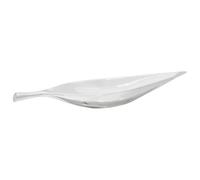 LoogCape Fruit Basket Silver 60 x 15 x 8 cm Aluminium with High Gloss Finish Decorative Inlay Elegant Design for Indoor Spaces Ideal for Storage, Decoration and Organization in the Living Room