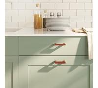LoogCape Furniture Handles, Pack of 20, Bronze Stainless Steel, 64 mm, Drawer Handles, Door Knobs, Fittings for Cabinets, Dressers Sideboards and Furniture Renovation