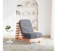 LoogCape Futon Sofa Bed with Mattress 60 x 206 x 11 cm Solid Douglas Fir Wood, Foldable, Space-Saving, Suitable as Guest Bed, Day Bed or Japanese Folding Sofa for Living Room and Guest Room