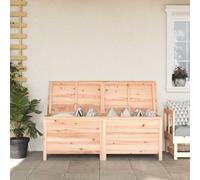 LoogCape Garden Chest 150 x 50 x 56.5 cm Solid Fir Weatherproof, Waterproof, Lockable, with Wheels and Seat Function for Durable Outdoor Storage on Balcony, Patio, Garden