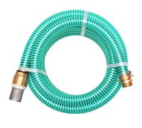 LoogCape Garden Hose 4M with Brass Connectors and Foot Valve, Flexible Green Water Hose, Expandable and Kink Free for Watering, Watering, Cleaning, Plant Care and Car Washing in Garden