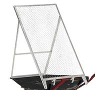 LoogCape Garden Sieve Galvanised Steel, Rustproof, 60 x 85 x 89 cm, Multifunctional for Garden Care, Composting, Lawns and Flower Beds, Robust and Space-Saving Storage