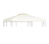 LoogCape Gazebo Replacement Canopy 310 g/m² Cream White 3 x 3 m Weatherproof Waterproof UV Resistant for Garden Balcony Patio Outdoor Camping Protection