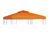 LoogCape Gazebo Replacement Canopy 310 g/m² Orange 3 x 3 m Waterproof UV Resistant Weatherproof for Garden Tent Party Tent Sun Protection