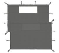 LoogCape Gazebo Side Walls with Windows, Pack of 2, Anthracite Weatherproof Fabric Walls for Garden, Party, Pergola, Balcony, Patio, Outdoor, Camping, Shade Dispenser