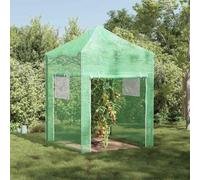 LoogCape Greenhouse with Pop-Up Frame, Green, 200 x 200 x 300 cm, Iron, Weatherproof Propagator for Balcony, Patio, Outdoor with Ventilation, Window, Door and Robust Aluminium Frame
