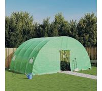 LoogCape Greenhouse with Steel Frame, Green, 24 m², 6 x 4 x 2.85 m, for Plants, Tomatoes, Vegetables, Herbs, Cold Frame, Wintering, Weatherproof, Frost Protection, Balcony, Patio, Outdoor, Robust