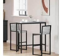 LoogCape Grey Sonoma Table 100 x 40 x 100.5 cm Height Adjustable with Steel Frame for Living Room, Office, Dining Room and Home Office, Versatile Work Table, Space Saving Design, Durable