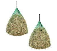 LoogCape Hay Nets Pack of 2 Round 0.75 x 0.5 m Polypropylene Weatherproof for Horses Ponies Hay Feeding Stable Pasture Animal Supplies