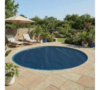 LoogCape High-quality solar pool cover, diameter 210 cm, round, 200 μm, PE with UV protection, waterproof, tear-resistant, winter-proof, easy to cut to size, for swimming pool, whirlpool, above-ground