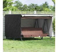 LoogCape Hollywood Swing Cover 250 x 250 x 160 cm Waterproof UV-Resistant Protective Cover for Garden, Patio, Balcony, Weatherproof Tarpaulin, Durable Outdoor Cover for Seating Groups and