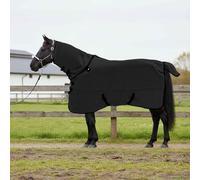 LoogCape Horse Blanket Black 165 cm Polyester Breathable Waterproof Windproof for Stable and Paddock Robust Outdoor Accessories for Pony Foals in Winter
