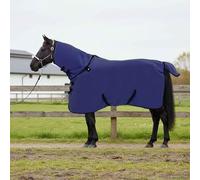 LoogCape Horse Blanket Navy Blue 85 cm Polyester Breathable Waterproof Windproof for Stable and Paddock Robust Outdoor Winter Blanket with Belly Bib and Cross Strap for Pony Foals