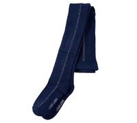 LoogCape Kids Tights Navy Blue 92 Breathable Durable Elastic with Glitter Stripes Suitable for Nursery, School, Sports, Crawling, Learning to Walk
