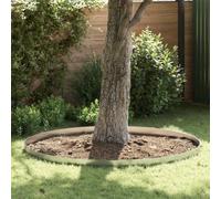 LoogCape Lawn Edging Pack of 4 Silver 450 x 0.05 x 15 cm Weatherproof Galvanised Steel Bed Edging Flexible Garden Edging for Flower Beds, Laws, Borders, Plug-In System