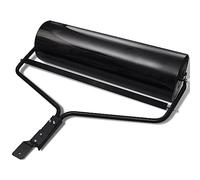LoogCape Lawn Roller 68 L Black Iron with 30 cm Diameter and 105 cm Height for Garden, Landscaping, Seeding and Compaction, Can be Filled with Sand or Water for Efficient Smoothing and Leveling
