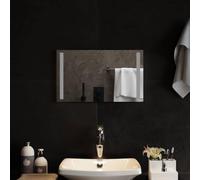 LoogCape LED Bathroom Mirror 50 x 30 cm Tempered Glass with Integrated LED Lighting Wall Mounted Elegant Bathroom Accessories Durable Mirror Space Saving Modern Design for Optimal View