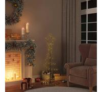 LoogCape LED Christmas Tree 80 LEDs Warm White 120 cm with 8 Light Effects for Indoor and Outdoor Use, Easy Assembly, Sturdy Mounting, Energy Saving, Ideal for Festive Decorations in the Garden