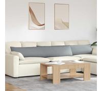 LoogCape Light Grey Fabric Sofa Cushions, Set of 2, 200 x 40 x 20 cm, Removable Covers with Zip, Polyester Filling, Seat Cushion, Floor Cushion, Bench Cushion for Living Room, Dining Room, Office