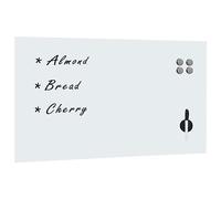 LoogCape Magnetic Board Wall Mounted Glass 120 x 60 cm with Frame for Office School Home Office Kitchen Presentation Writing Board Wipe Clean Magnetic Notice Board Flip Chart