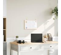 LoogCape Magnetic Whiteboard with Solid Pine Wood Frame, 40 x 30 cm, Versatile Note Board for Office, Home Office, Children's Room, Kitchen, School and Study, Durable Writing Board