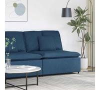 LoogCape Modular Sofa Middle Module with Cushion Blue 100 cm for Flexible Living Area, Corner Sofa, Seating Set, Lounge and Home Cinema, with Padding, Sleep Function and Accessories