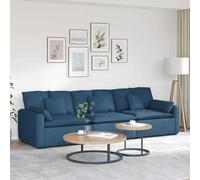 LoogCape Modular Sofa with Cushion Blue 3 Piece Living Landscape Set with Sleep Function, Corner Couch and Extension for Living Room Lounge Home Cinema Flexible Seating Elements Heavy Duty Cushion