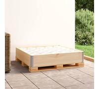 LoogCape Pallet Top Frame 100 x 100 cm Made of Solid Pine Wood, Stackable and Foldable for Safe Storage, Transport and Versatile Applications in Logistics, Industry and Garden