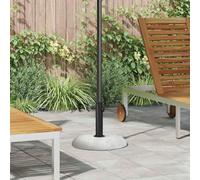 LoogCape Parasol Stand 20.9 kg Concrete Round Stable Rollable Water and Sand Filling for Garden Balcony Patio Beach Outdoor Patio Camping Easy Moving Robust Modern Outdoor