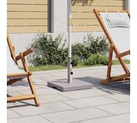 LoogCape Parasol Stand Base Square 20 kg Granite with Water and Sand Filling for Balcony Patio Garden Beach Outdoor Windproof Stable Floor Holder for Diameter 38 48 mm Umbrella Poles