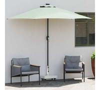 LoogCape Parasol Stand Grey 45 x 25 x 45 cm Granite Weatherproof Stable Rolling for Garden Balcony Patio Beach Outdoor Camping