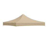 LoogCape Party Tent Roof 3 x 3 m Beige 270 g/m² UV-Waterproof Replacement Cover for Gazebo Balcony Patio Outdoor Camping Beach Sun Protection Protective Cover