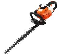 LoogCape Petrol Hedge Trimmer Orange Black 722 mm with 26 cc Two Stroke Engine, Durable Steel Plastic Design, 600 mm Cutting Length, Wireless, Ergonomic 180° Rotating Handle for Efficient Trimming