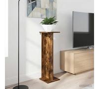 LoogCape Plant Stand Smoked Oak 25 x 25.5 x 80.5 cm with Multiple Levels, Durable and Moisture Resistant for Indoor Spaces, Ideal for Living Room, Balcony and Garden