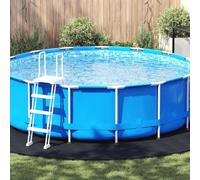 LoogCape Pool Underlay, Black, Diameter 500 cm, Made of Non-Woven Fabric, Outdoor Protective Cover for Swimming Pool, Whirlpool, Paddling Pool, Frame Pool, Inflatable, Winterproof, Tear-Resistant