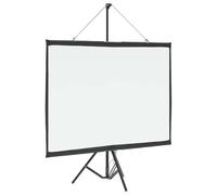 LoogCape Portable 50 Inch Projection Screen with Tripod 4:3 for Home Theater, Presentations and Teaching, Rollable, Foldable, Opaque, Reflective, Durable Polyester, Easy Assembly