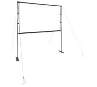 LoogCape Projection Screen with Stand 84 Inch 16:9 Portable and Foldable for Home Theater, Presentations, Classroom, Outdoor, Garden, Office, with Sturdy Iron Frame, Rollable, Wrinkle Free