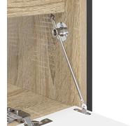 LoogCape Pull Rod Hinge 439 Pieces Silver Iron Galvanised for Small Cabinet Doors Panels and Lightweight Lids Robust Durable Quiet Stable Space Saving for Renovation Repair