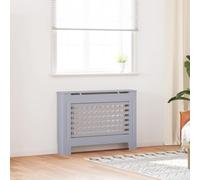 LoogCape Radiator Cover, Anthracite, 112 x 19 x 81.5 cm, MDF with Horizontal Slats for Modern Room Design, Easy Assembly, Durable and Decorative for Living Room and Heating Accessories