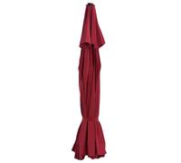 LoogCape Replacement Cover for Parasol, Bordeaux Red, 515 cm, Weatherproof, UV-Resistant, Water-Repellent for Balcony, Patio, Garden, Cantilever Parasol, Market Umbrella, Garden Umbrella