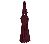 LoogCape Replacement Cover for Parasol Bordeaux Red 610 cm Waterproof UV-Resistant Weatherproof for Garden Balcony Patio Beach Outdoor with Breathable
