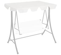 LoogCape Replacement Roof for Hollywood Swing White 188/168 x 145/110 cm Waterproof UV-Resistant Weatherproof Protective Canopy Garden Swing Gazebo Cover