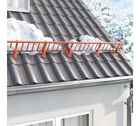 LoogCape Roof Snow Sign Red 1200 x 2.5 x 20 cm Steel Weatherproof Durable for Outdoor Use Snow Protection Snow Barrier Mounting Accessories Corrosion Resistant Protection from Snow and Damage