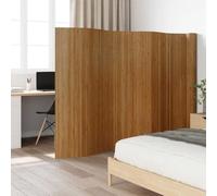 LoogCape Room Divider, Bamboo Brown, 800 x 165 cm, Privacy Screen, Divider, Foldable for Living Room, Bedroom, Office, Indoor, Outdoor, Flexible Room Design