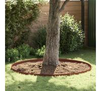 LoogCape Rusty Lawn Edging Pack of 4 Weatherproof Steel 450 x 0.05 x 10 cm Flexible Garden Border for Beds, Laws, Patios, Easy Assembly, Durable, Weather Resistant