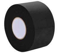 LoogCape Self-adhesive artificial grass tape, black, 5 cm x 10 m, non-woven fabric for stable attachment indoors and outdoors, weatherproof, tear-resistant double-sided tape for garden, balcony