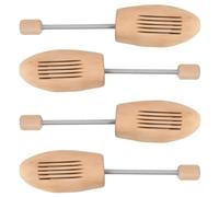 LoogCape Shoe Tree 2 Pairs EU 43-46 Solid Wood Lotus with Spiral Spring for Men Women Shoe Stretcher Shoe Shaper Boot Stretchers Wrinkle Free Storage Durable Cedar Wood