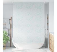 LoogCape Shower Blind, 160 x 240 cm, Waterproof, Bubble Pattern, Quick-Drying, Easy to Clean, Mounting Material Included, Ideal as Splash Guard and Privacy Screen in the Bathroom