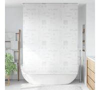 LoogCape Shower Roller Blind, 160 x 240 cm, Waterproof Splash Design, Quick-Drying, Easy to Assemble, with Mounting Material, for Bathroom, Privacy Screen, Protection Against Splash Water, Easy to